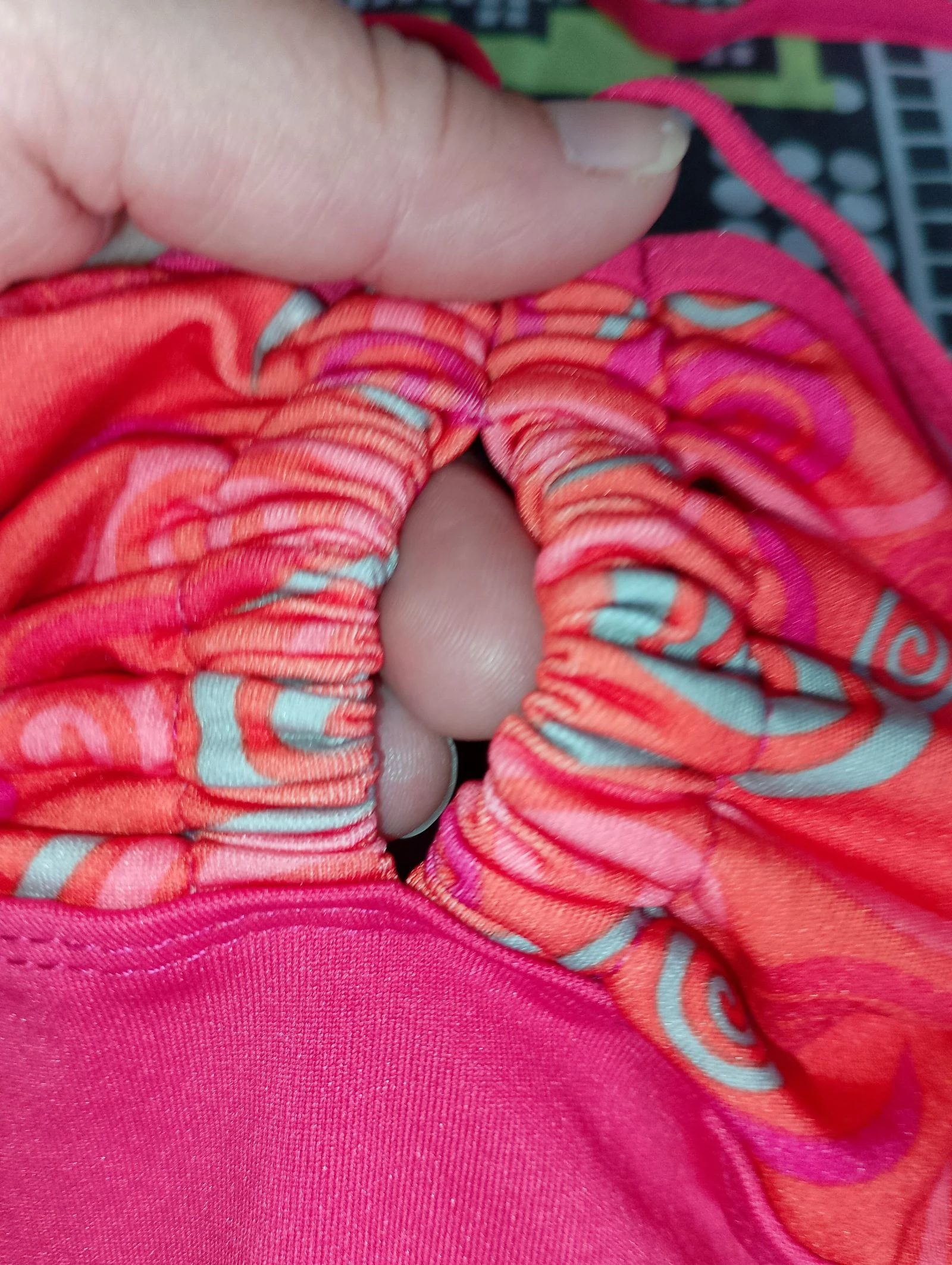 Twee-delig roze en oranje badpak T.S – photo 4